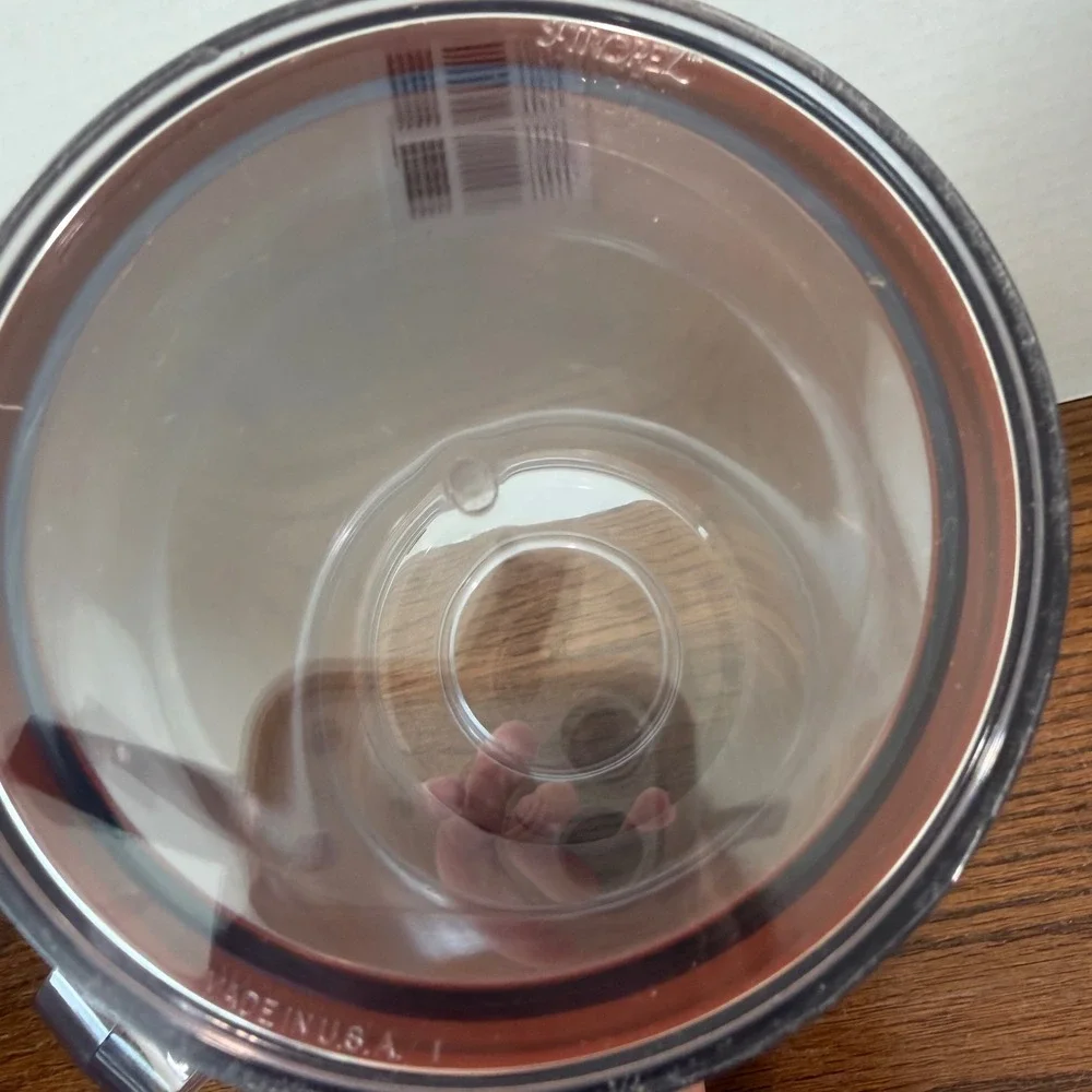 Vintage St Tropez Thermal Pitcher Carafe Burnt Orange Acrylic Ice Lip Made USA‎